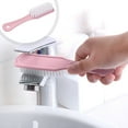 thumbnail image 1 of Xecvkr Plastic Cleaning Brush for Pots Pans Kitchen Stain Removal Long Handle Hanging Hook Household Dish Washing Pink Blue Green, 1 of 6