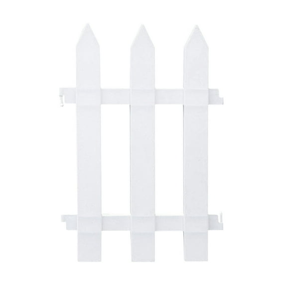Xecvkr Plastic Garden Fence Rustic Rural Courtyard Outdoor Vegetable Flower Decorative Barrier Safe Easy Install White 1 Piece