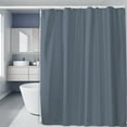 thumbnail image 1 of Xecvkr Plastic Shower Curtain Liner 70.87x70.87in Waterproof Mildewproof with 12 Hooks for Bathroom Bathtub Modern Thick Durable Quick Dry Easy Clean White 1Pc, 1 of 6