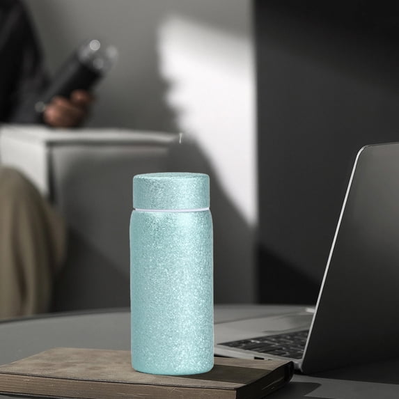 Xecvkr Pocket Insulated Titanium Mug Compact 200ml Double Wall Stainless Steel Covered Cup Leakproof Portable for Coffee Tea Drinks 1pc Green