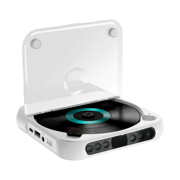 Xecvkr Portable CD Player with Bluetooth 5.1, AUX Output, Shock Protection, LCD Display, Rechargeable Battery, for Home, Car, Prenatal Education