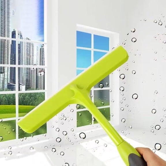Xecvkr Portable Glass Scraper Household Soft Blade Bathroom Bath Kitchen Cleaning Tool Non-Slip Multi-Surface Sink Mirror Car Window 29x24cm 1 Pc