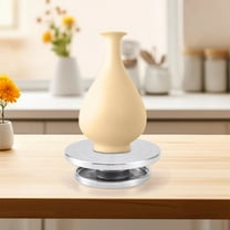 Xecvkr Pottery Turntable Aluminum Alloy Sculpting Wheel Rotary Table Ceramics Tools 15cm 20cm Lightweight Durable Home School 1 Pc