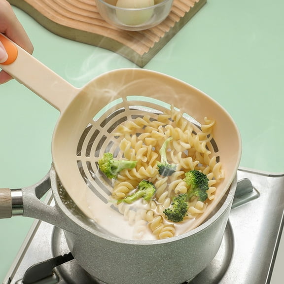 Xecvkr Rectangular Kitchen Pot Drainer Frying Mesh Colander High Temperature Non Stick Heat Resistant Hanging Storage Multi Use 13.98x6.1in 1 Piece