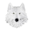 thumbnail image 1 of Xecvkr Resin Animal Head Sculpture Wall Mount Decor Lifelike European Style Wolf Leopard Bear Rustic Realistic Bust Head Living Room Bedroom Office Bar 1Piece, 1 of 5