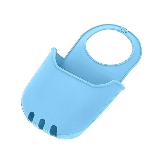 Xecvkr Silicone Soap Sponge Holder Drainage Bag Hanging Basket for Kitchen Bathroom Sink Organization Flexible Easy to Clean Random Colors