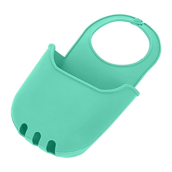 Xecvkr Silicone Soap Sponge Holder Drainage Bag Hanging Basket for Kitchen Bathroom Sink Organization Flexible Easy to Clean Random Colors