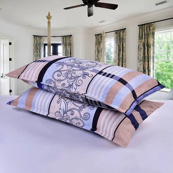 Xecvkr Sleeping Pillow Brushed Pillowcase Soft Skin Friendly Breathable Ethnic Style Extra Large Bedding Envelope Closure for Bedroom Dorm Adult Set Multicolor