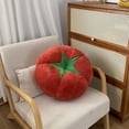 thumbnail image 1 of Xecvkr Small Novelty Plush Throw Pillow Tomato Mushroom Decorative Soft Cushion Cute Round Home Sofa Bedroom Living Room Ornament Red, 1 of 6