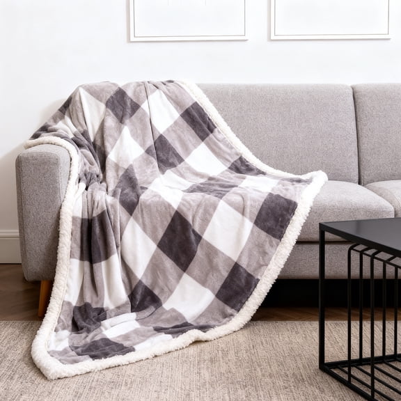 Xecvkr Soft Blanket Flannel Fleece Throw Blanket Soft Breathable Ribbed Texture Cozy All Season Lightweight Striped Nap Couch Sofa Bed Decorative Travel Gift Single Pack Gray