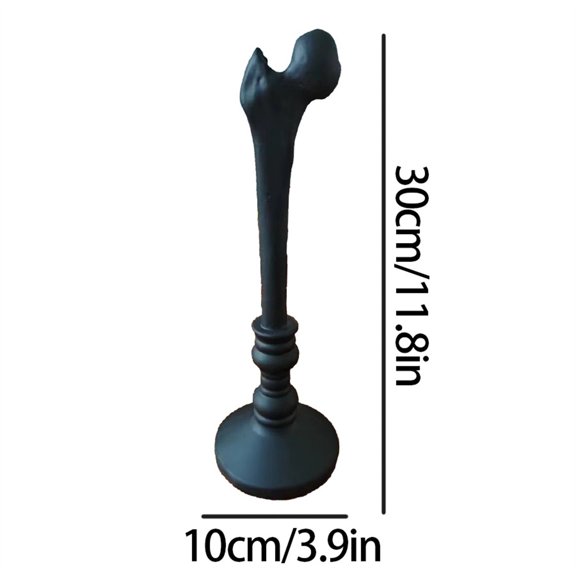 Xecvkr Spookily Elegant Faux Bone Resin Candlestick with Rustic Texture A Multi-functional Home Decoration for Any Occasion - Enhance Interior Decor, Gift Option for Housewa