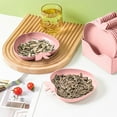 thumbnail image 1 of Xecvkr Stackable 5 Piece Food Tray Snack Bowl Fruit Serving Organizer Restaurant Dining Hall BPA Free Wheat Straw Tableware Set Pink, 1 of 6