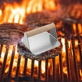 thumbnail image 1 of Xecvkr Stainless Steel Burger Press Mold Meatloaf Block Round Handle Non-Slip Easy Clean Home Kitchen Outdoor Grilling Picnics Compact Shape Consistent Patties 5.5in 1 Pc, 1 of 6