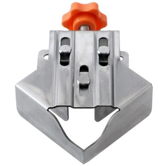 Xecvkr Stainless Steel Right Angle Clamp 90 Degree Woodworking Fixture Photo Frame Cabinet Installation Quick Setup Versatile Tool DIY Accessory 1pc