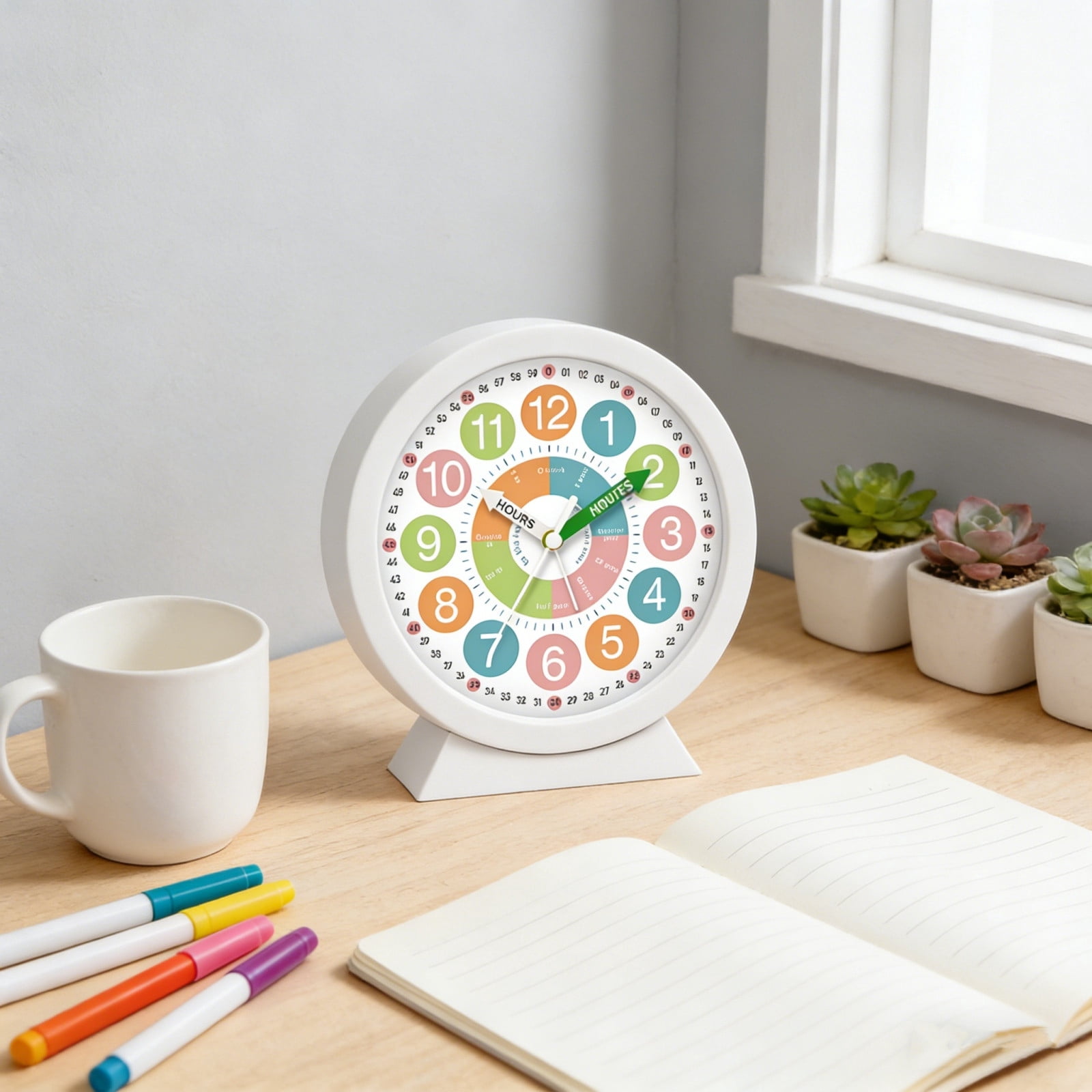 Table Reminder Xecvkr Student Alarm Clock Early Learning Children Desktop Bedroom ...