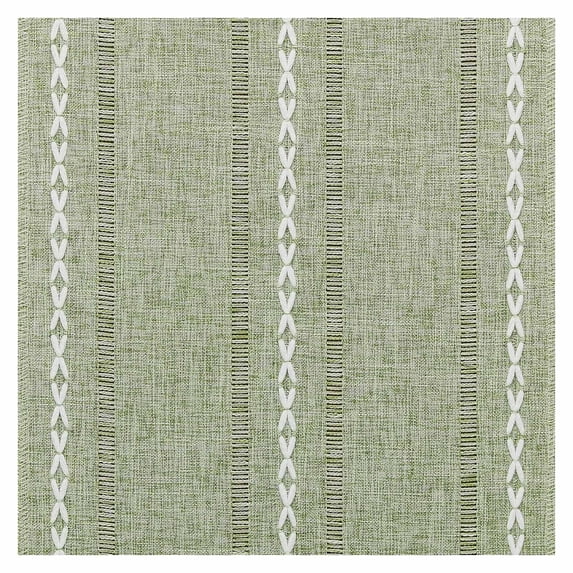 Xecvkr Tablecloths Cotton Linen Boho Table Runner Hemstitched Embroidered Textured Striped Tassel Decorative Home Dining Event Washable Durable 1 Pack Green