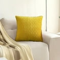 thumbnail image 1 of Xecvkr Throw Pillow Covers Velvet Striped Pillowcase upholstered Sofa Throw Cushion Decorative Bright Color Easy Care Fading Resistant Bedroom Living Room 18x18in 1 Pack, 1 of 6