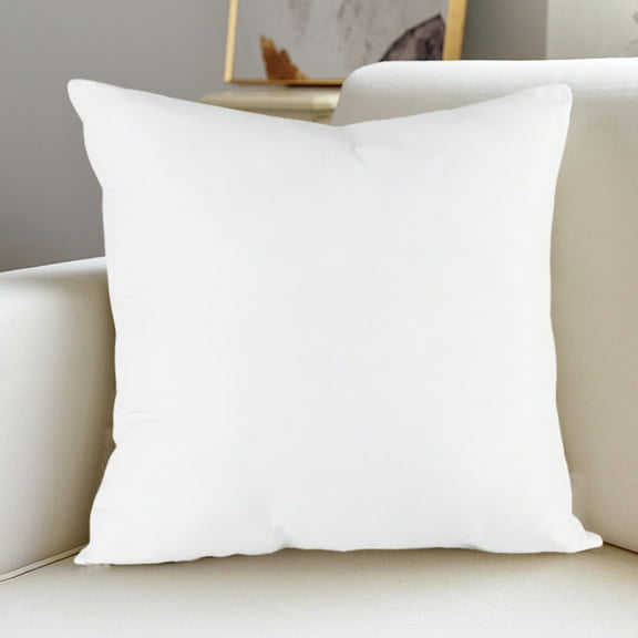 Xecvkr Throw Pillow Insert 45x45cm Square Soft Fluffy Cotton Core Stuffer Couch Sofa Bed Home Decorative Hotel Quality Easy Wash Supportive Loft Durable 1 Pack White