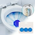 thumbnail image 1 of Xecvkr Toilet Cleaner Tablet Rose Scented Deodorizing Blue Effervescent Disinfectant Stain Removal Long Lasting Fresh for Bathroom Toilet, 1 of 3