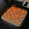 thumbnail image 1 of Xecvkr USB Heated Car Seat Cushion, Portable, Back Support, 2 Heat Settings, Far-Infrared, Auto Shut-Off, for Winter Driving, Office Chair, 12V Lighter, 1 of 5