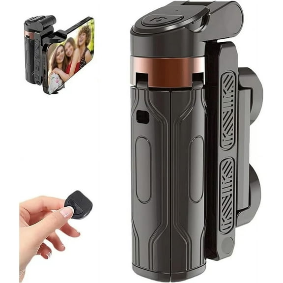 Xecvkr Ultra Mini Selfie Stick Tripod with 360° Rotation, Bluetooth Remote, Portable, for Phone Photography, Vlogging, Travel, Compact Stand