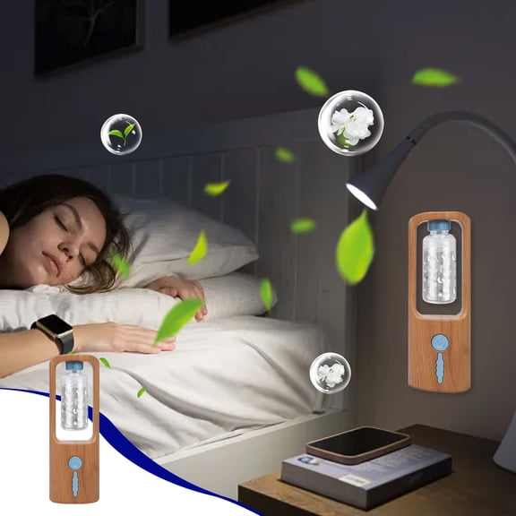 Xecvkr Wall-Mountable Aroma Diffuser USB Powered Essential Oil Diffuser Quiet Humidifier for Home Office Bedroom 50ml Capacity 6.5x2.36x1.57in