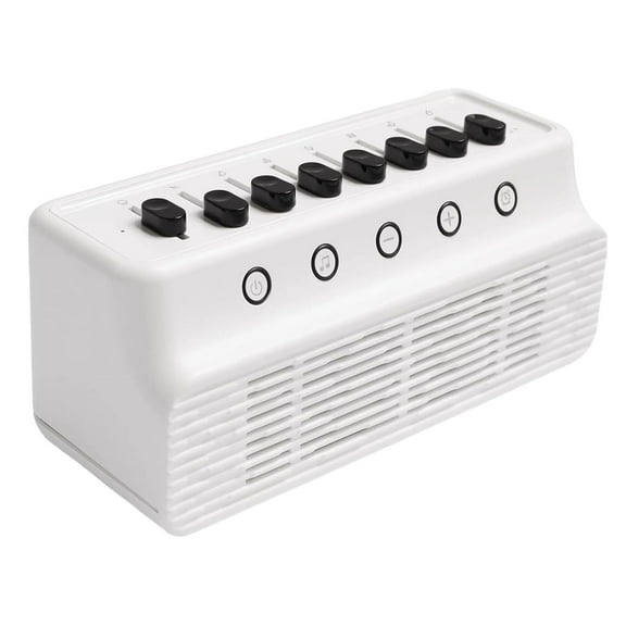 Xecvkr White Noise Machine for Kids and Adult Sleep, 8 Natural Sounds, Bluetooth Speaker, Timer, Rechargeable, for Home, Nursery, Travel