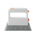 thumbnail image 1 of Xecvkr Window Track Cleaner Handheld Slot Brush Dual Sided Enhanced Bristles Crevice Sponge for Sliding Rail Door Vent Sink Small Spaces Easy Grip 4.4x5.3x0.7in 1pc, 1 of 5