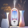 thumbnail image 1 of Xecvkr Wireless Smart Aromatherapy Diffuser 50ml Automatic Air Freshener Sprayer for Home Office Toilet Deodorizer with 5 Modes LED Color Light 360° Vertical Spray, 1 of 7