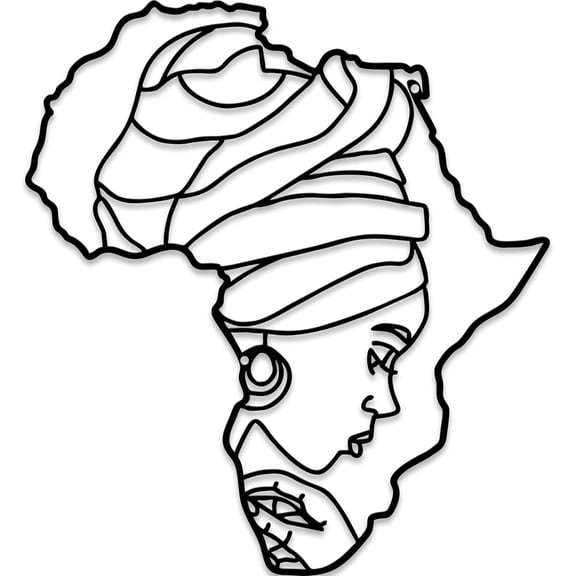 Xedatric African Woman Wall Art-Tribal Cultural Decor for Living Room,Bedroom,Home-Unique Gift for Friends, Bold Statement Artwork