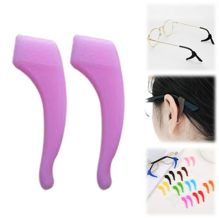 Xeede Anchor Glasses Grip, Eye Glasses Ear Grippers, Glasses Grips for Behind The Ear, Eye Glasses Ear Grippers Anti-Slip Holder, Silicone Ear Hook, Glasses Ear Grip Sleeve Retainer
