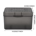thumbnail image 1 of Xeede Index Card Box, Index Card Holder, 4"x 6" Index Cards File Box, Notecard Box Plastic Storage Organizer for Filling Cards, Notes, Flashcards, Recipes (Not Include Cards),Blue, 1 of 8
