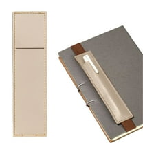 Xeede Pen Holder for Notebook Leather Pen Holders Elastic Notebook Pen Holder Adjustable Straps Leather Pen Sleeve Pouch Attach to Notebooks Planners Tablets