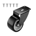 thumbnail image 1 of Xeede Small Gate Wheel, Anti-Sag Door Bottom Support Wheels, Anti-Friction Casters, Vertical Mount & Furniture fix Rollers, Solving Friction Noise Caused by Door Sagging, Black, 1 of 2
