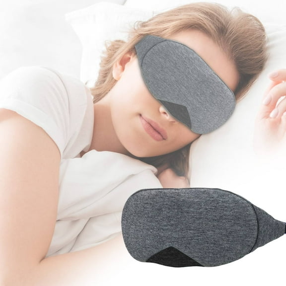 Xeede Soft Sleep Mask, Cotton Sleep Eye Mask, Blocking Light Travel Blindfold, Comfortable Soft Night Eye Cover, Travel/Nap Eye Mask, Warm Eye Compress Mask, Sleep Mask for Men Women
