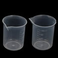 Xeejarui Glass&Bottle for 2 Clear Plastic Graduated 100Ml Measuring Cup