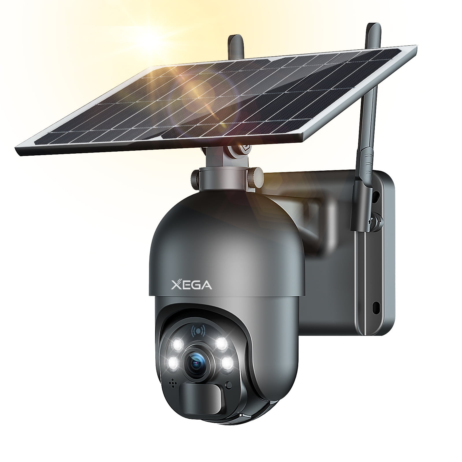 Ctronics Solar Security Camera, Low-Power Consumption Battery