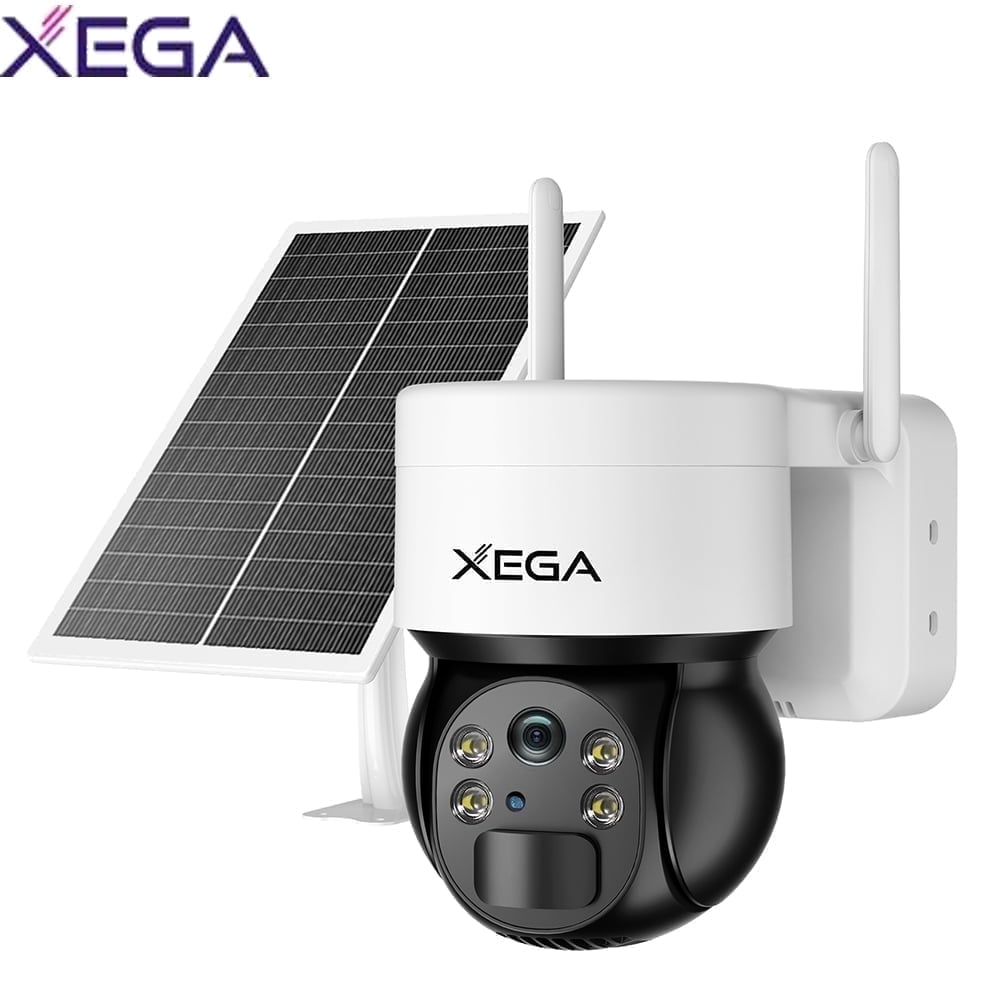 Xega XG-03 4G/LTE Cellular Outdoor Surveillance Camera, 2K HD, 4