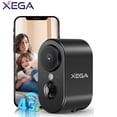 thumbnail image 1 of Xega 4G LTE Cellular Security Camera Indoor, Wireless Battery Powered, 2K HD, PIR Motion Detection, Color Night Vision, 2-Way Audio, SIM Card Included, 1 of 9