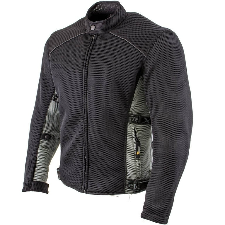 Xelement CF505 Men s Phantom Rider Black Advanced Mesh Sports Motorcycle Jacket with X Armor Protection Walmart
