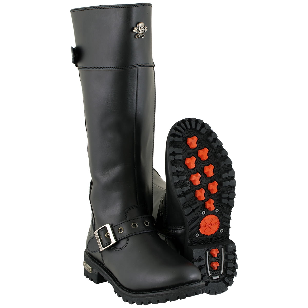 Xelement X93009 Women's 'Myna' Black Performance Knee High-Tall Leather ...