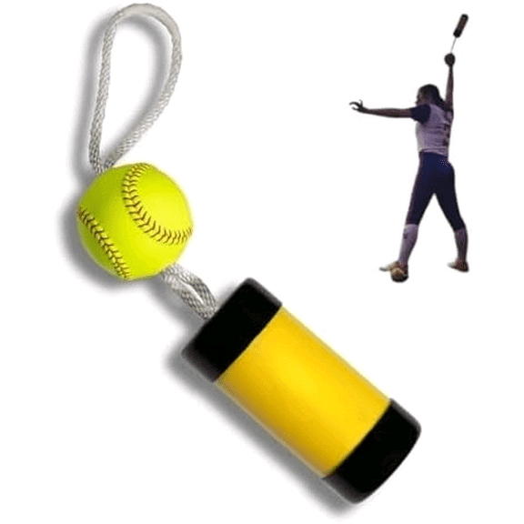 The Xelerator Fastpitch Softball Pitching Trainer - 12" Premium Leather Ball, Improve Speed & Accuracy, Quick Warm-Ups, No Catcher Needed - Made in USA$$Sport & Recreation Other