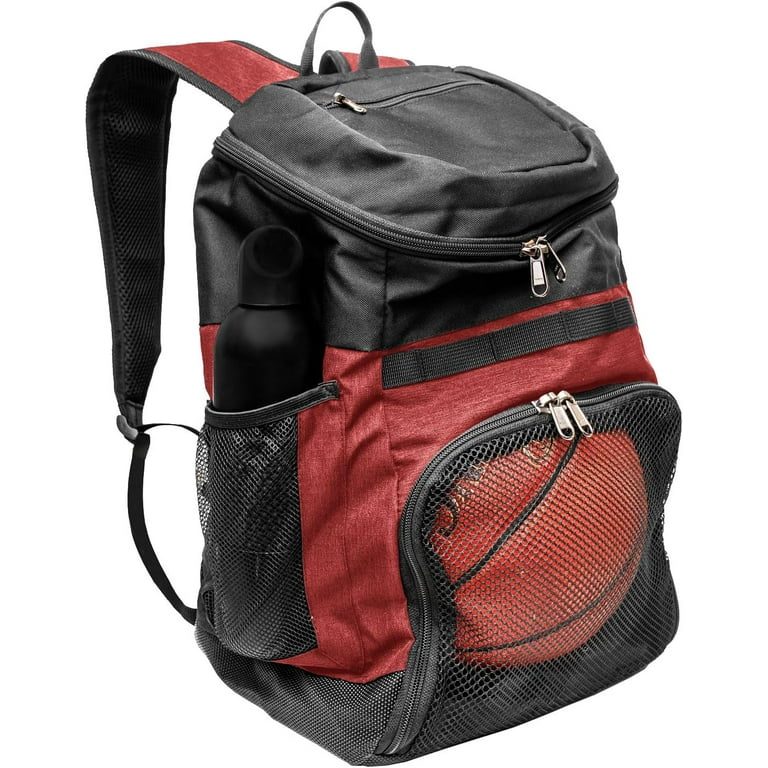 Xelfly Basketball Backpack with Ball Compartment - Sports Equipment Bag for Soccer Ball, Volleyball, Gym, Outdoor, Travel, Schoo