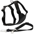 thumbnail image 1 of Xelparuc Dog Safety Vest Harness with Safety Belt for Most Car, Travel Strap Vest with Car Seat Belt Lead Adjustable Lightweight and Comfortable Black for Small Medium Large Dogs, 1 of 7