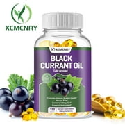 Xemenry Black Currant Oil 1000mg-Cold - Pressed Pure Black Currant - Hexane Free (30/60/120pcs)