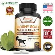 Xemenry Horny Goat Weed Extract 1560mg - with Maca, Saw Palmetto, Ginseng,Tongkat Ali (30/60/120pcs)