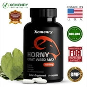Xemenry Horny Goat Weed Max-Contains Maca Root-Provides Natural Energy and Endurance(30/60/120pcs)