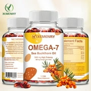 Xemenry Omega-7 - Sea Buckthorn Oil - Anti-Aging, Support Hair, Skin & Nail Health 120 softgels