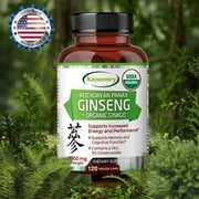 Xemenry Red Korean Panax Ginseng + Organic Ginkgo - Enhance Energy, Improve Endurance (30/60/120pcs)