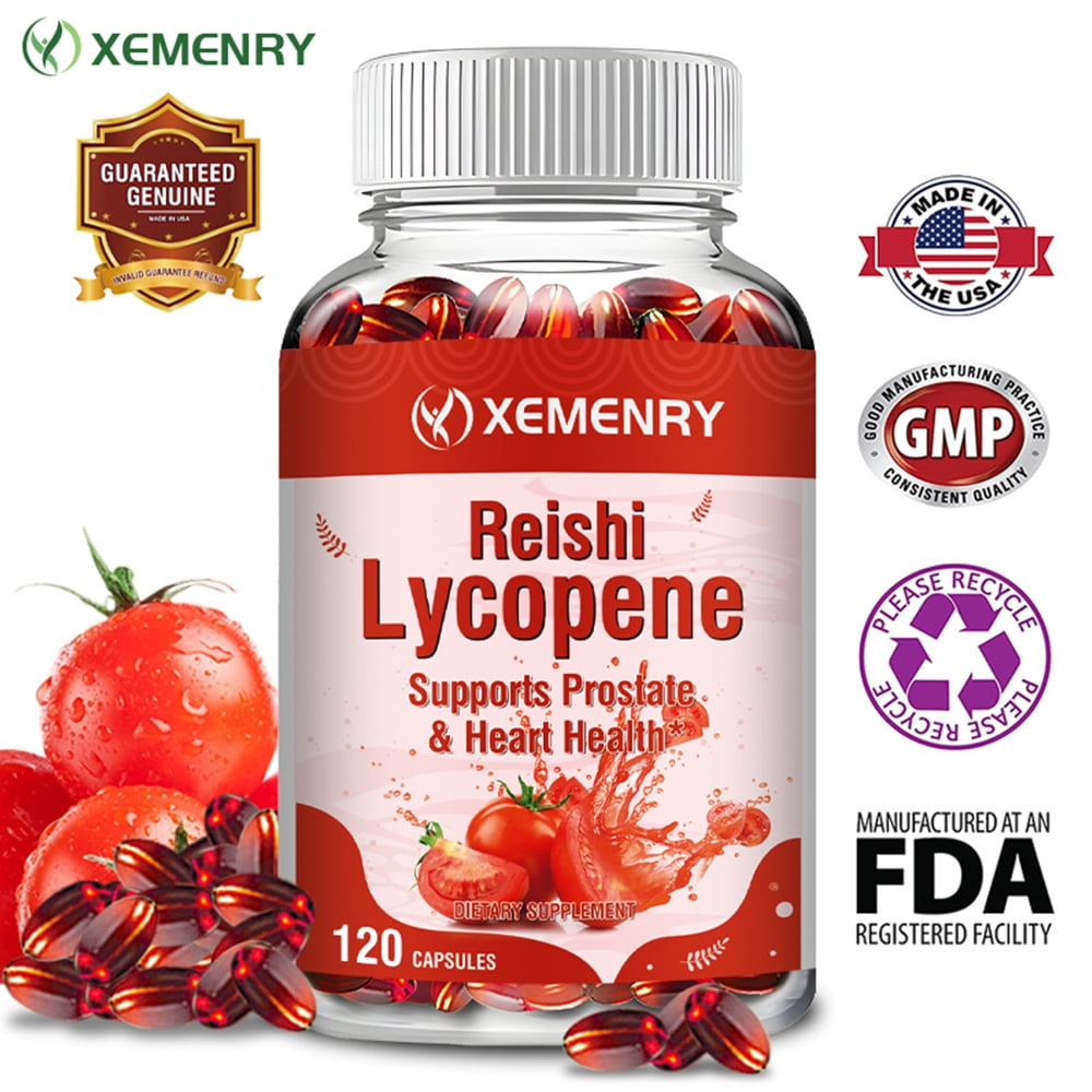 Xemenry Reishi Lycopene 300mg Antioxidation, AntiAging, Heart, Bone